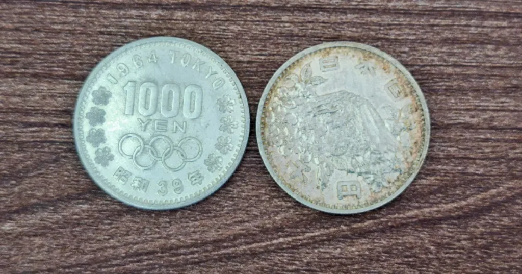 オリンピック1000円銀貨
